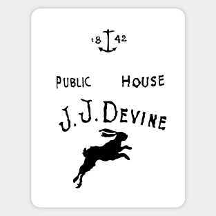 JJ Devine Public House Logo II Sticker